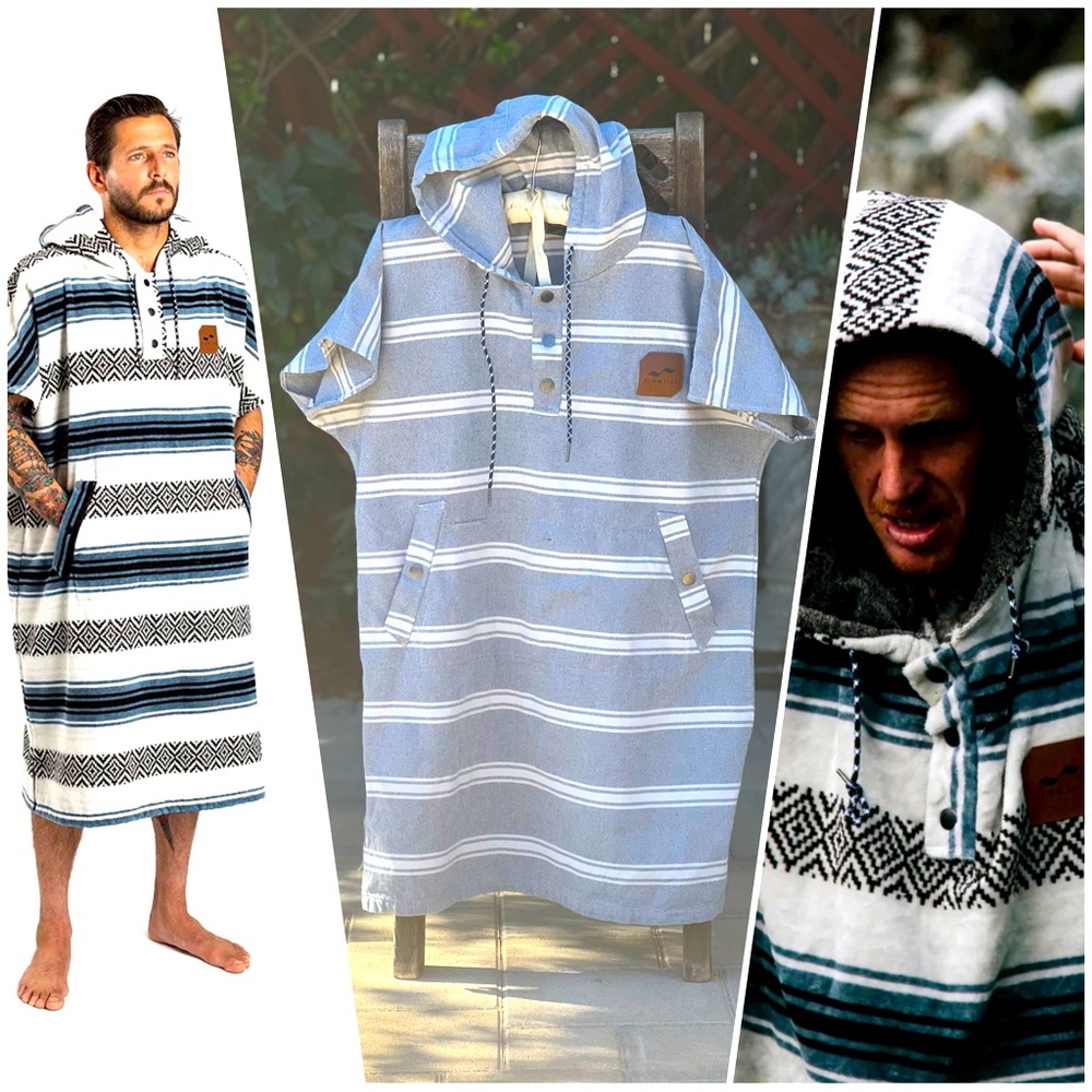 SLOW TIDE Mens surf changing poncho|size small/medium|